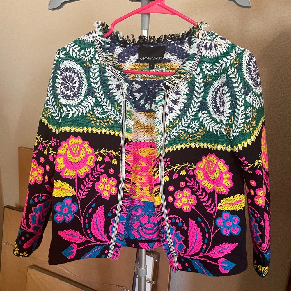 Chata & Co Colorful Embroidered Jacket